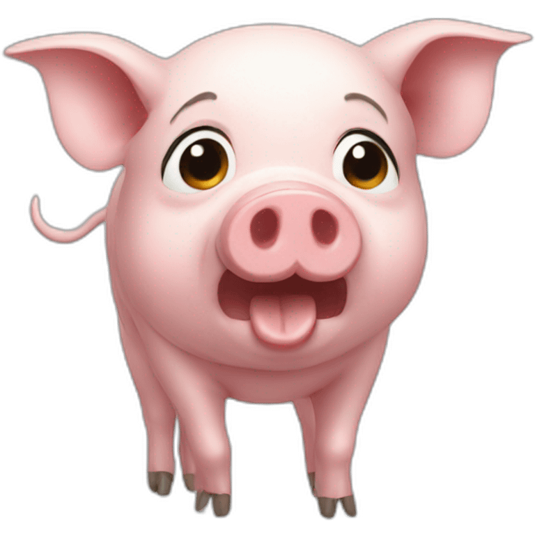 Pig making experiment emoji