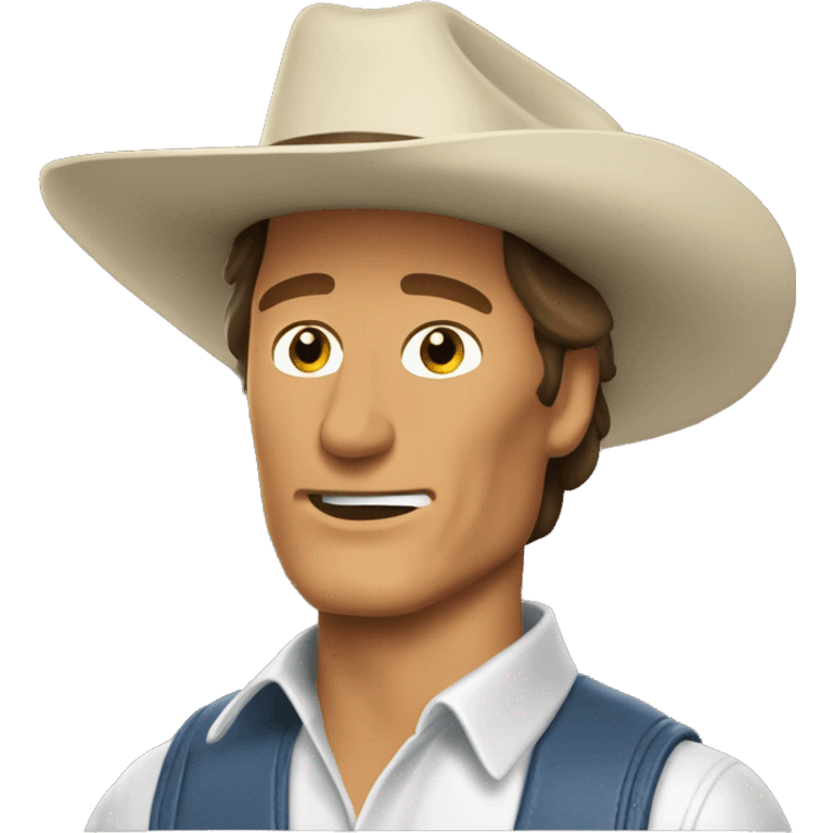 Matthew McConaughey cowboy hat emoji