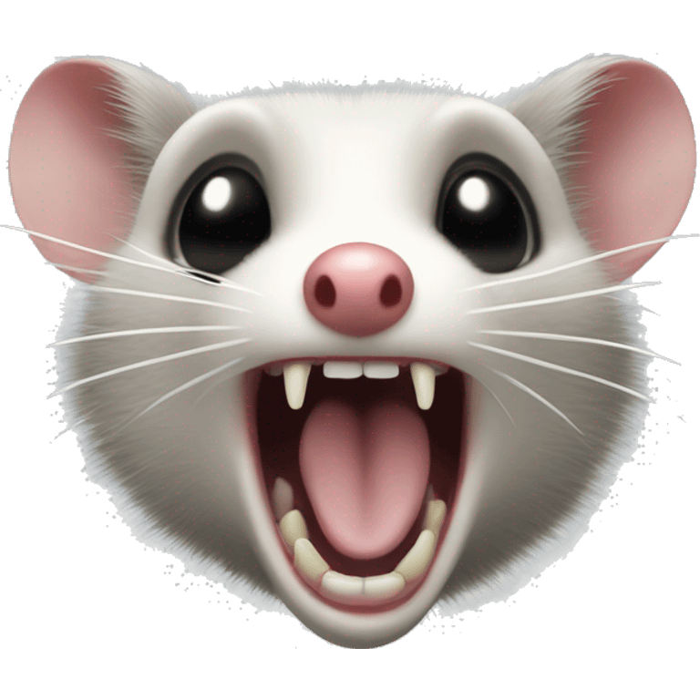 Opossum screaming emoji