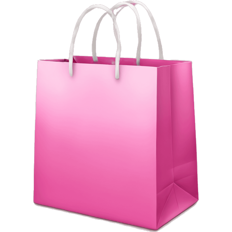 Pink Christmas gift bag  emoji