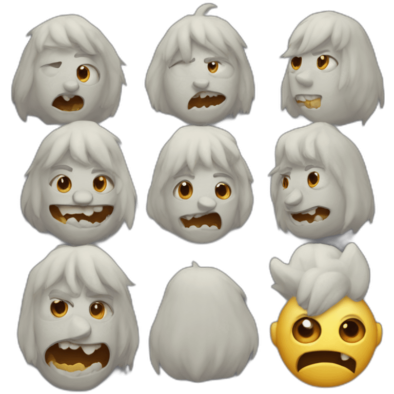 Écriture Triple monstre emoji