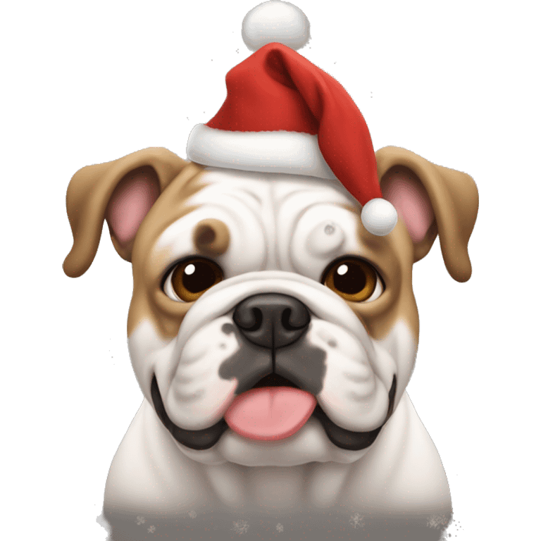 christmas bulldog emoji