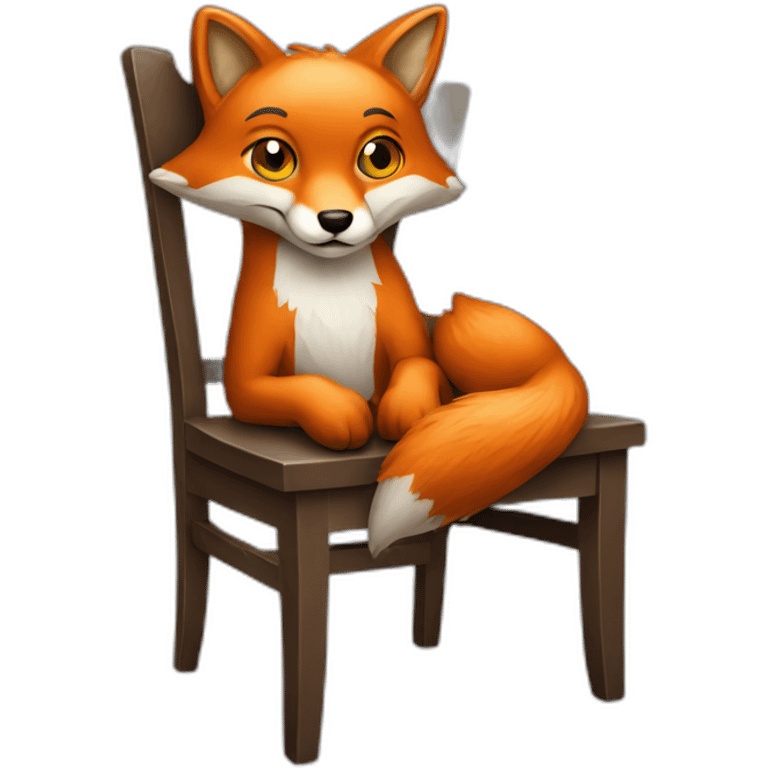 Fox tied to a chair emoji