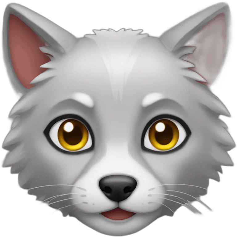 Cat wolf emoji