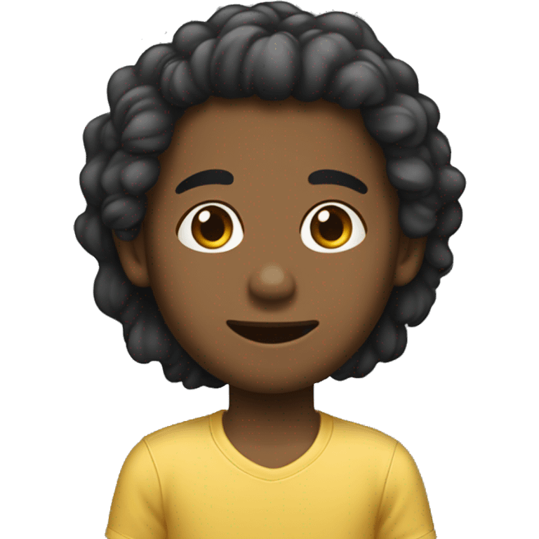 Recién nacido chico de pelo negro emoji