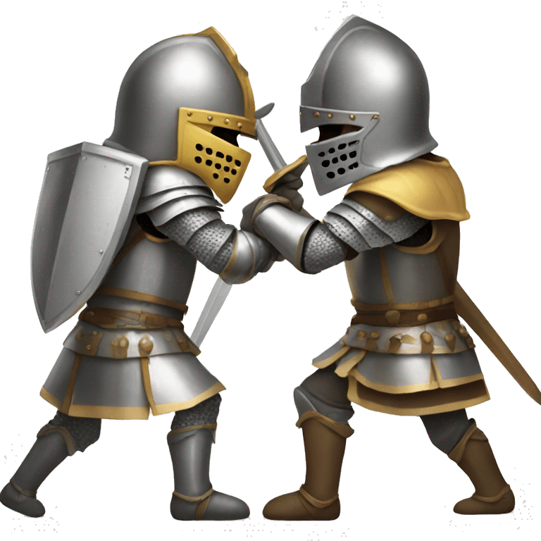 Two knights fighting emoji