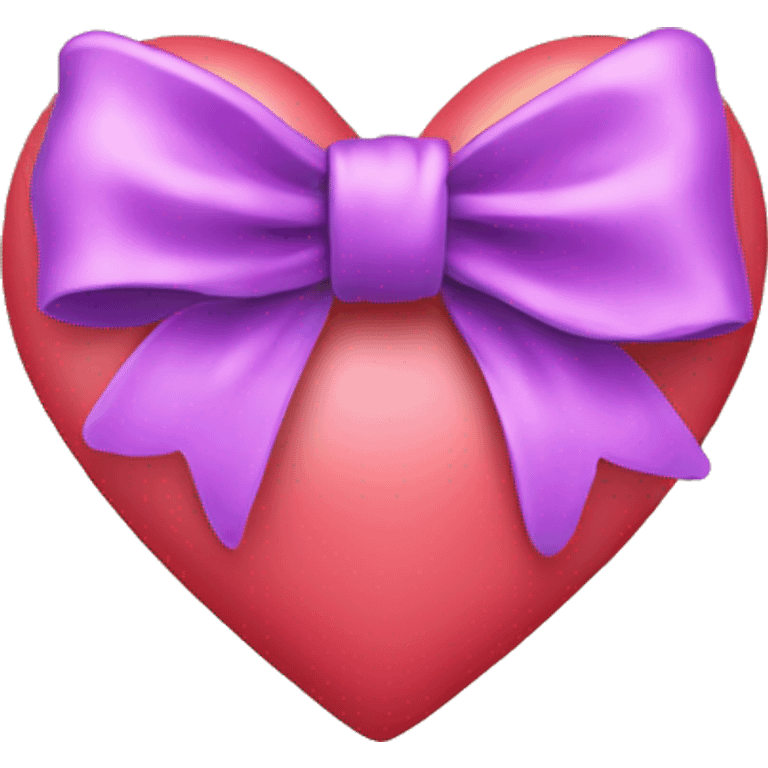 heart with a bow around it  emoji