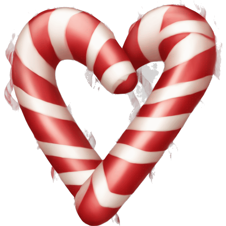 Candy cane heart emoji