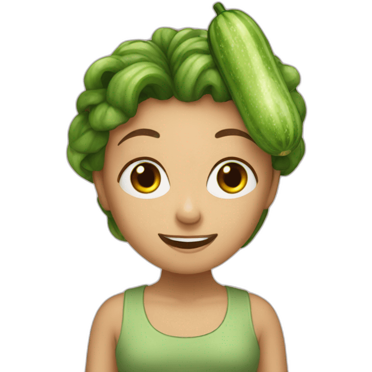 cucumber addict girl emoji