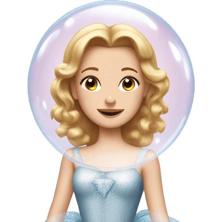 Glinda in her bubble emoji