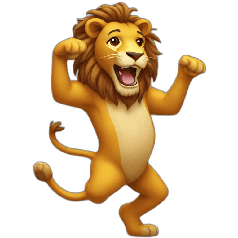 Dancing lion emoji