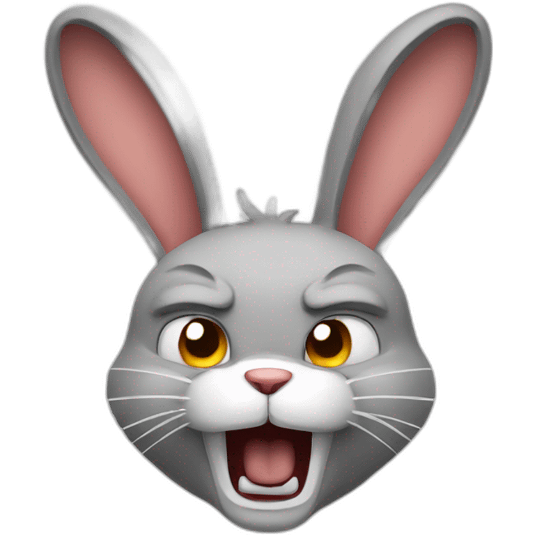 Angry rabbit emoji