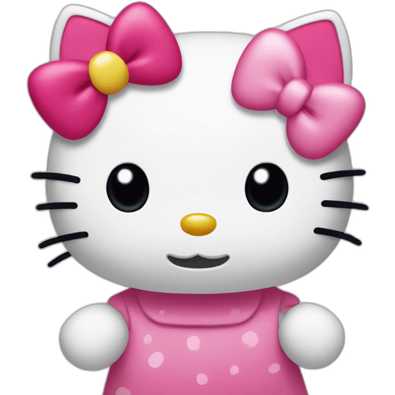 Mutlu hello kitty emoji