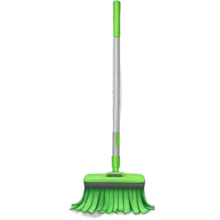 Isolated realistic full length swiffer mop emoji