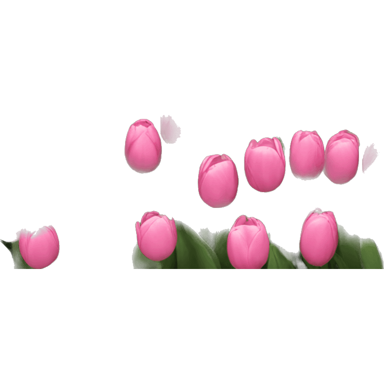 pink tulips  emoji