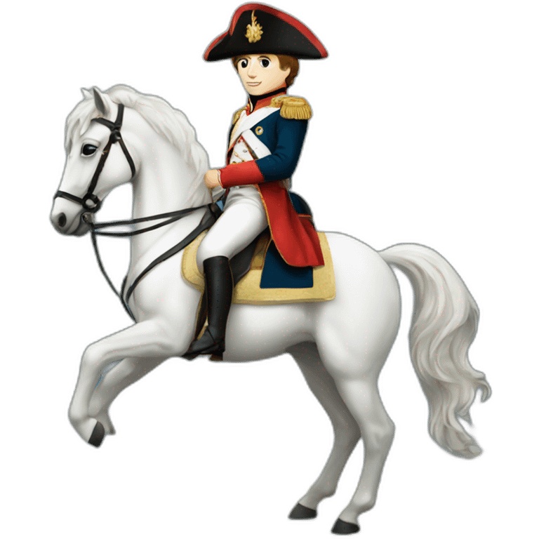 young napoleon on white horse emoji