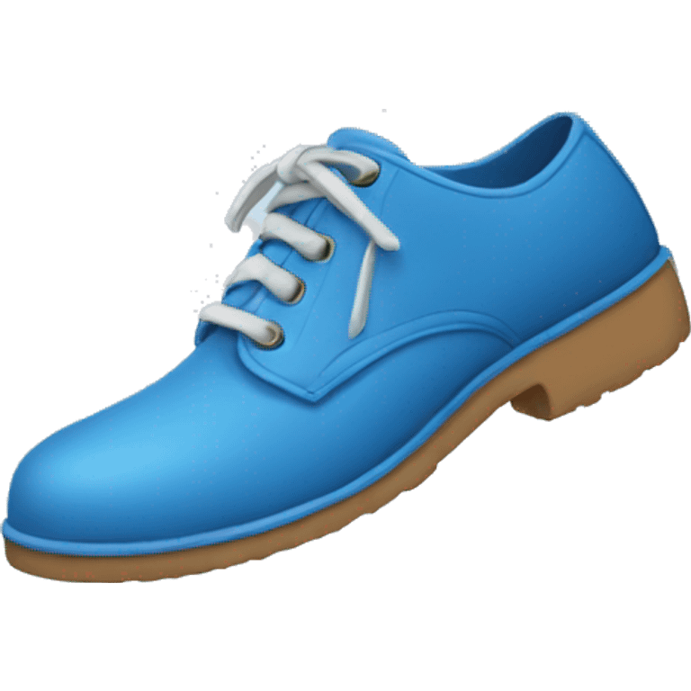 blue shoe emoji