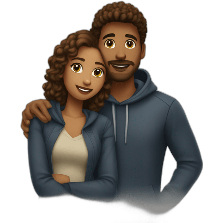 fadila et reynald amour emoji