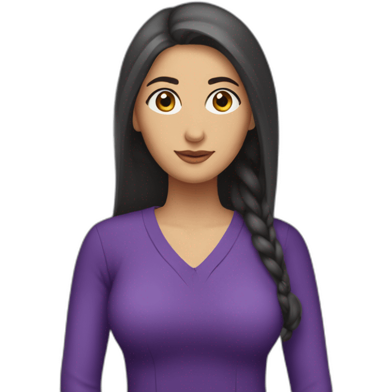 Armenian women in purple clothing in the bus emoji