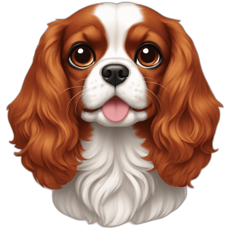 Ruby Cavalier King Charles Spaniel emoji