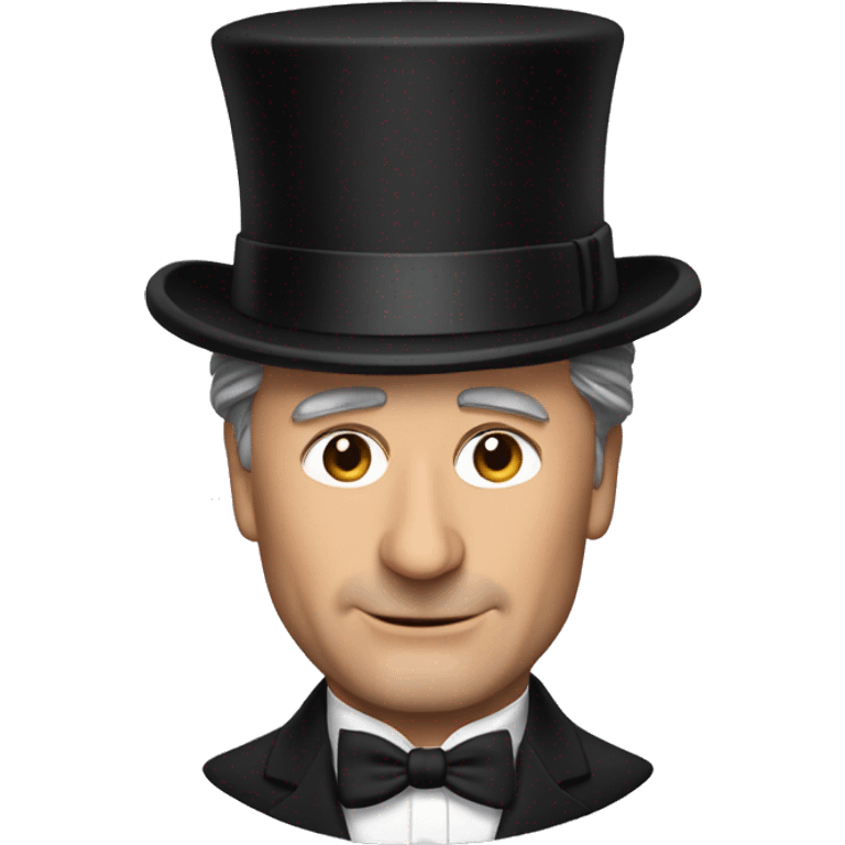 Alec Baldwin with top hat emoji