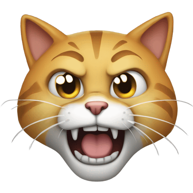 Mad cat going to claw you emoji