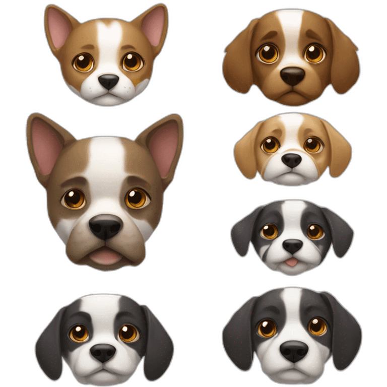 Chat et chien emoji