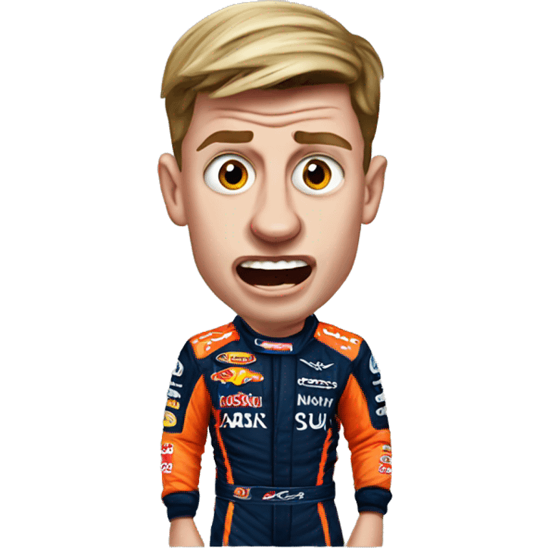 Max Verstappen shocked emoji