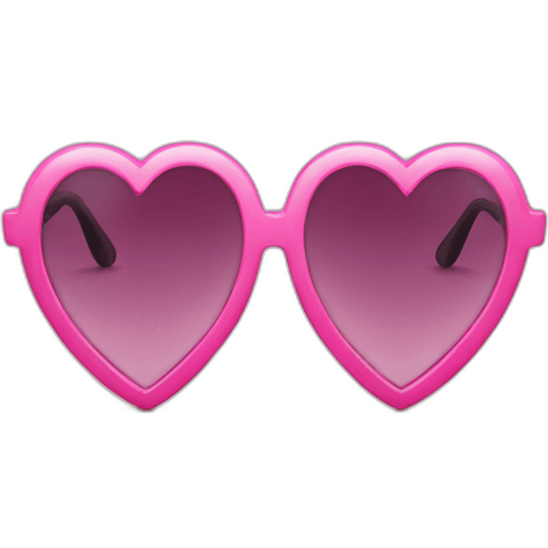 heart shapes glasses pink emoji