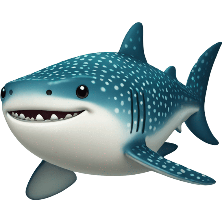 cute whale shark emoji