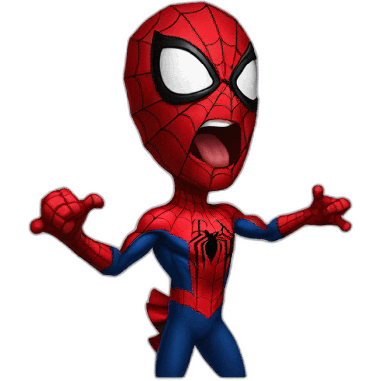 Spiderman as hardcore vocalist emoji