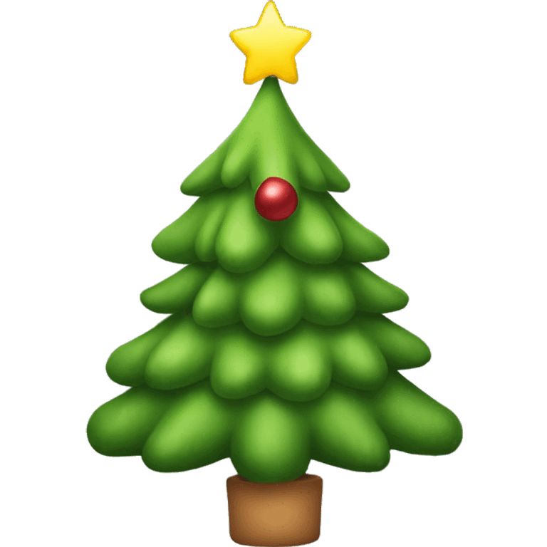 Christmas tree with ears emoji