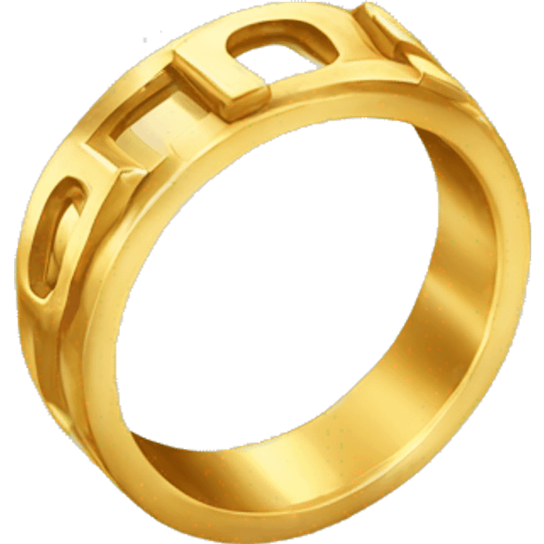 Gold ring emoji