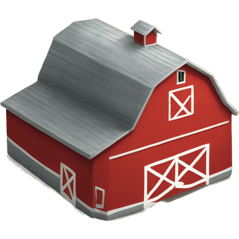 red barn emoji