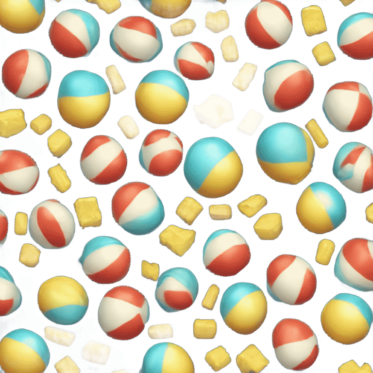 Beach ball with butter emoji