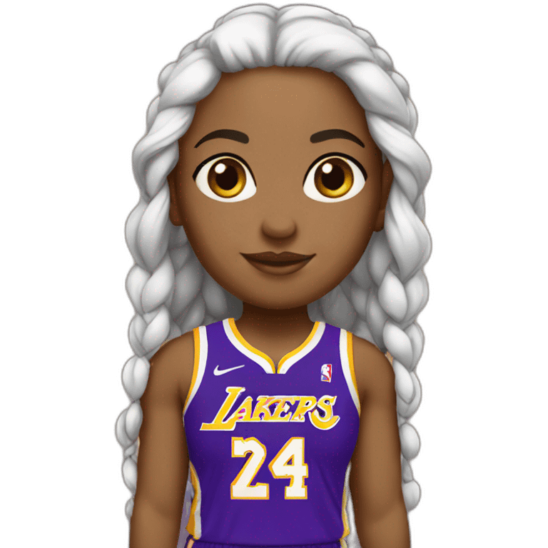 lakers girl white emoji