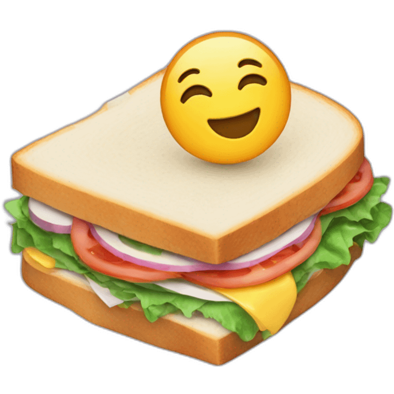 Sandwich and moon emoji