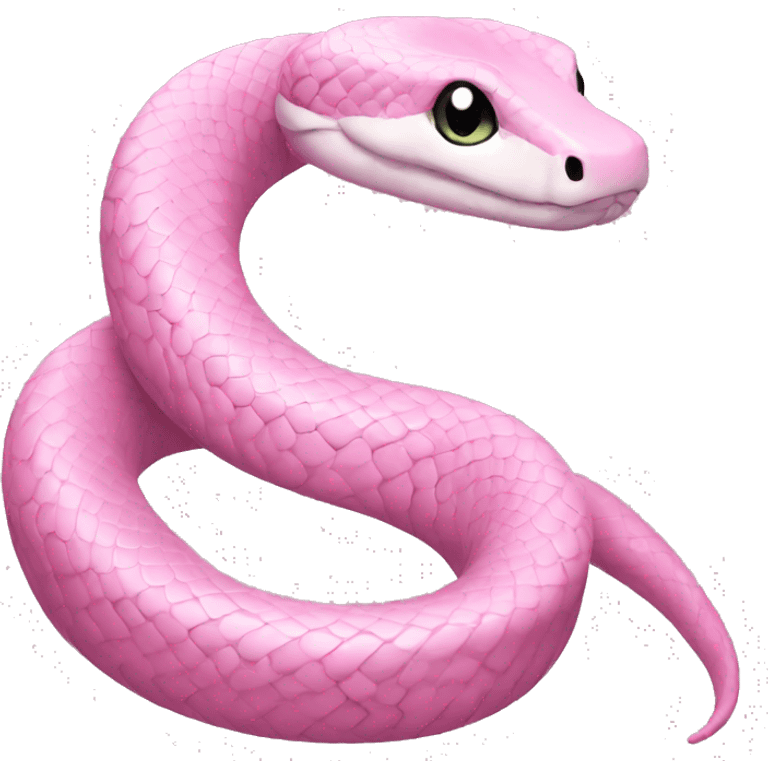 Pastel pink snake  emoji