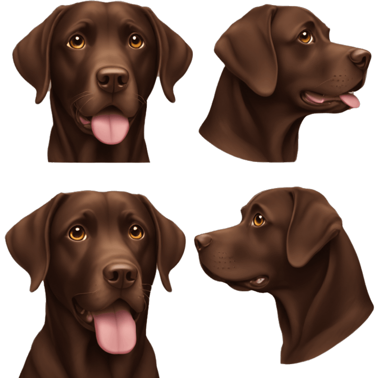 Chocolate lab emoji