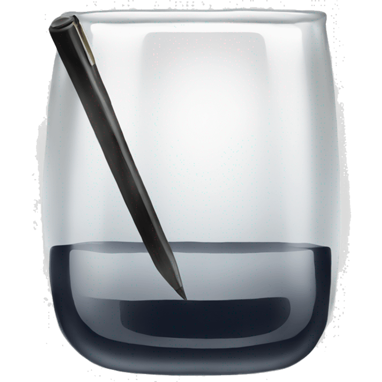 An ink glass for writing emoji