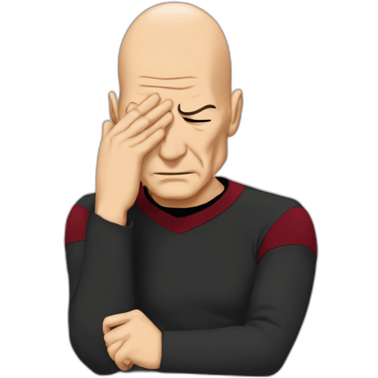 jean luc picard facepalm emoji