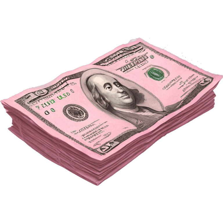 Pink money emoji