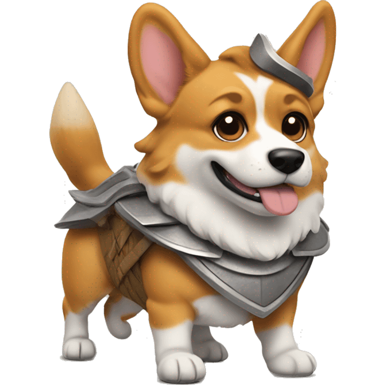 Warrior corgi dog emoji