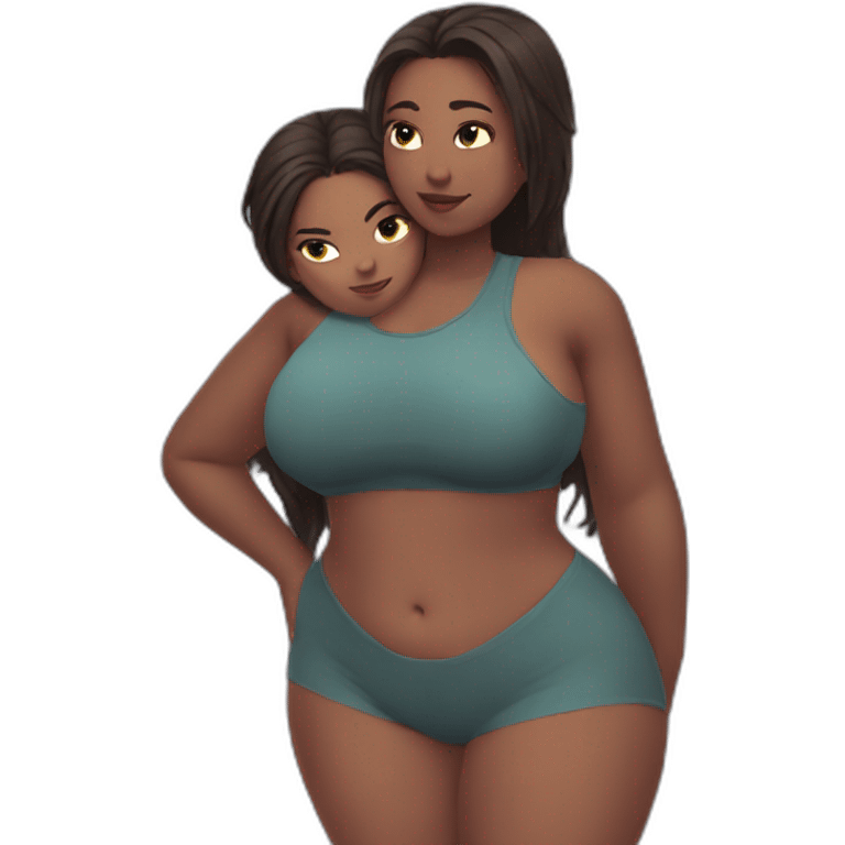 thicc boy with thicc girl emoji