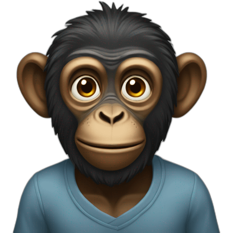 Black monke emoji