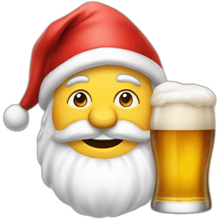 Père Noël bière emoji