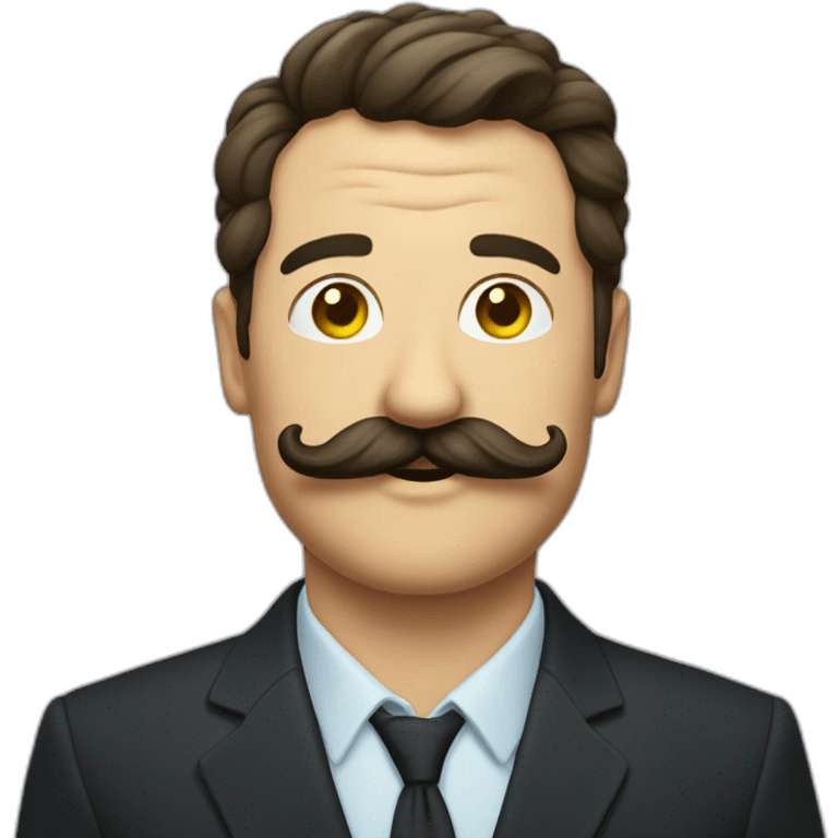 Un cornichon avec une moustache emoji