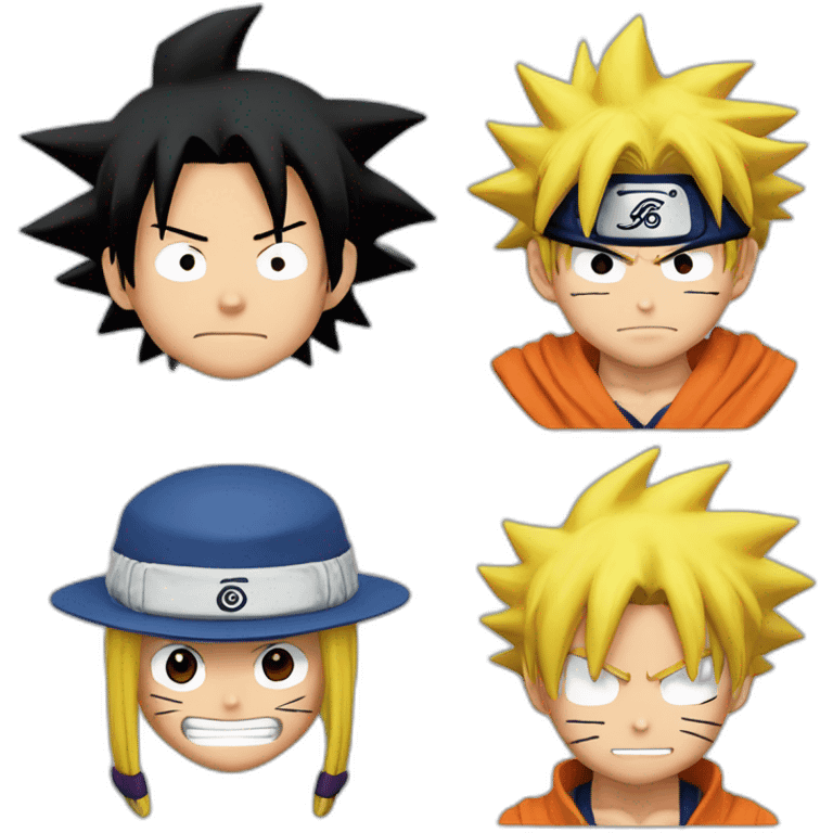 Luffy naruto sangoku emoji