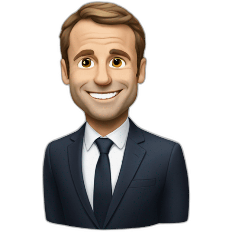 Macron happy emoji