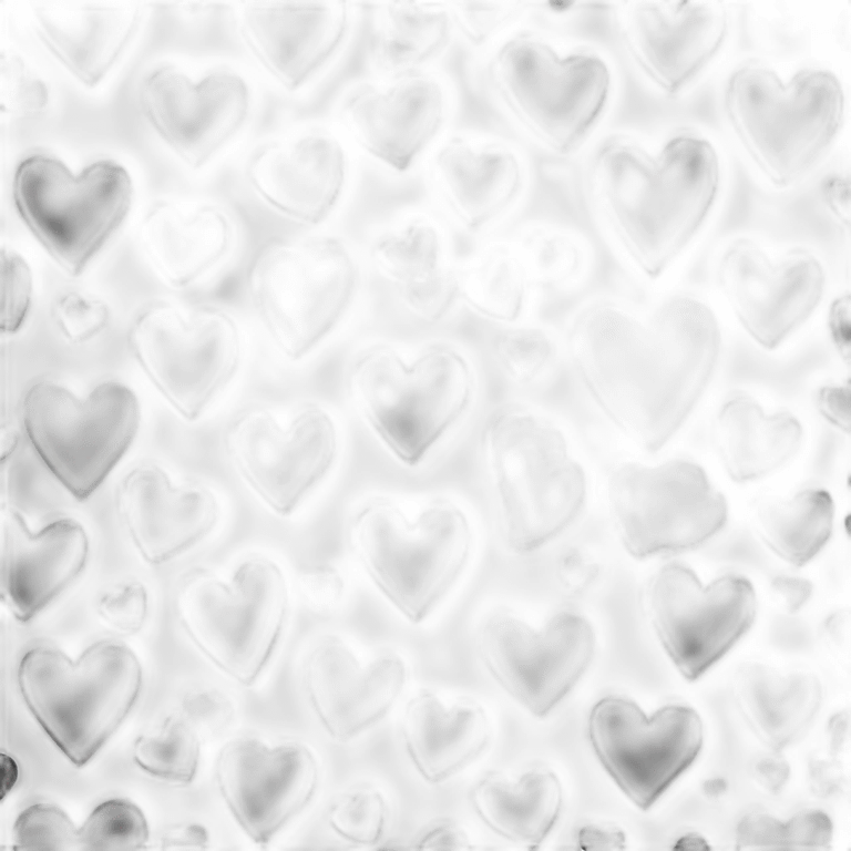 Black and white hearts mixed emoji